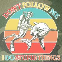 Don't Follow Me I Do Stupid Things Scuba Diver Legacy Tie Dye Trucker Hat