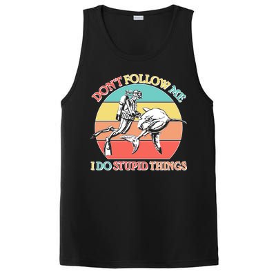 Don't Follow Me I Do Stupid Things Scuba Diver PosiCharge Competitor Tank