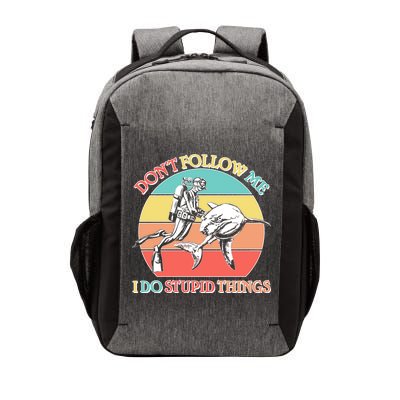 Don't Follow Me I Do Stupid Things Scuba Diver Vector Backpack