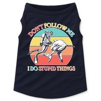 Don't Follow Me I Do Stupid Things Scuba Diver Doggie Tank