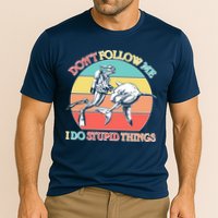 Don't Follow Me I Do Stupid Things Scuba Diver Performance Shirt