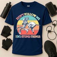 Don't Follow Me I Do Stupid Things Scuba Diver Performance Shirt
