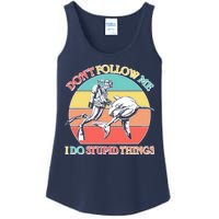 Don't Follow Me I Do Stupid Things Scuba Diver Ladies Essential Tank