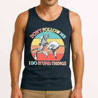 Don't Follow Me I Do Stupid Things Scuba Diver Tank Top