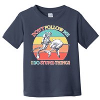 Don't Follow Me I Do Stupid Things Scuba Diver Toddler T-Shirt