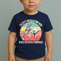 Don't Follow Me I Do Stupid Things Scuba Diver Toddler T-Shirt