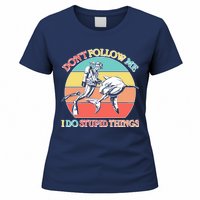 Don't Follow Me I Do Stupid Things Scuba Diver Women's T-Shirt