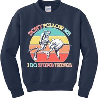 Don't Follow Me I Do Stupid Things Scuba Diver Kids Sweatshirt