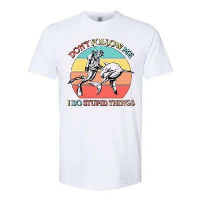 Don't Follow Me I Do Stupid Things Scuba Diver Softstyle CVC T-Shirt