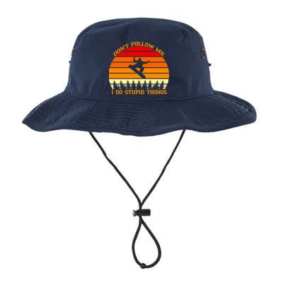 Don't Follow Me I Do Stupid Things Snow Boarding Bucket Hat