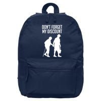 Don't Forget My Discount 16 in Basic Backpack