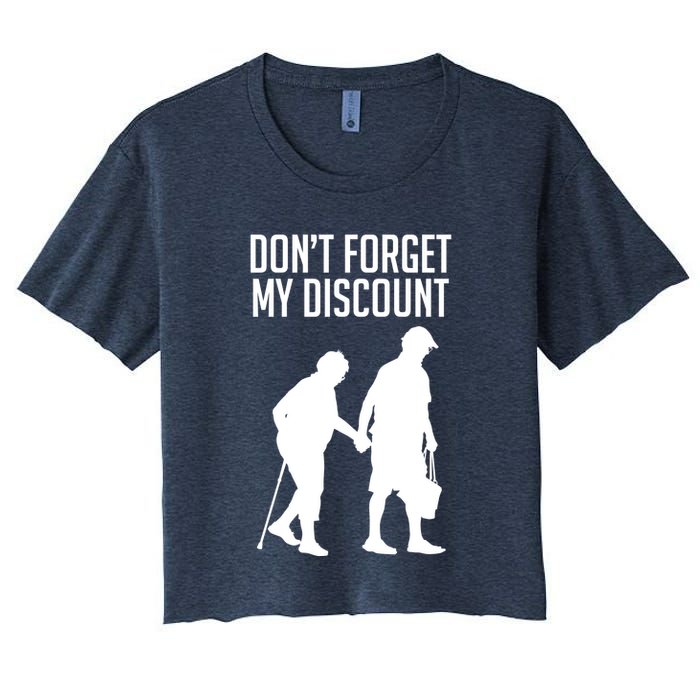 Don't Forget My Discount Women's Crop Top Tee