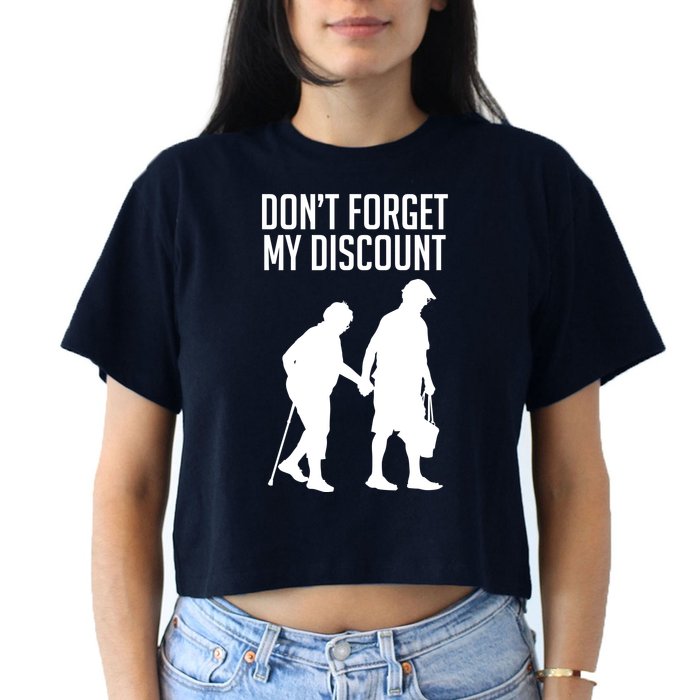 Don't Forget My Discount Women's Crop Top Tee