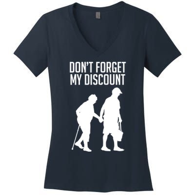 Don't Forget My Discount Women's V-Neck T-Shirt