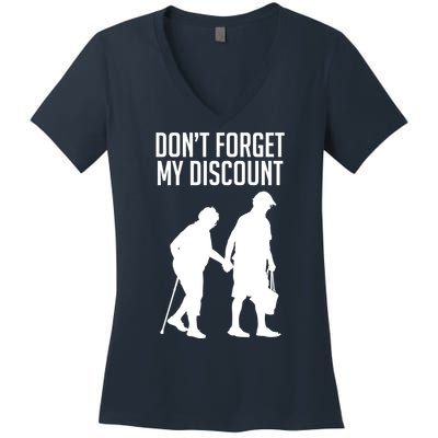 Don't Forget My Discount Women's V-Neck T-Shirt