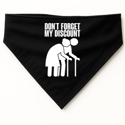 Don't Forget My Senior Citizen Discount USA-Made Doggie Bandana