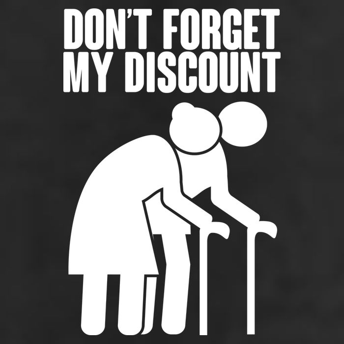 Don't Forget My Senior Citizen Discount Golf Towel