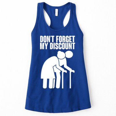 Don't Forget My Senior Citizen Discount Womens Tank Top