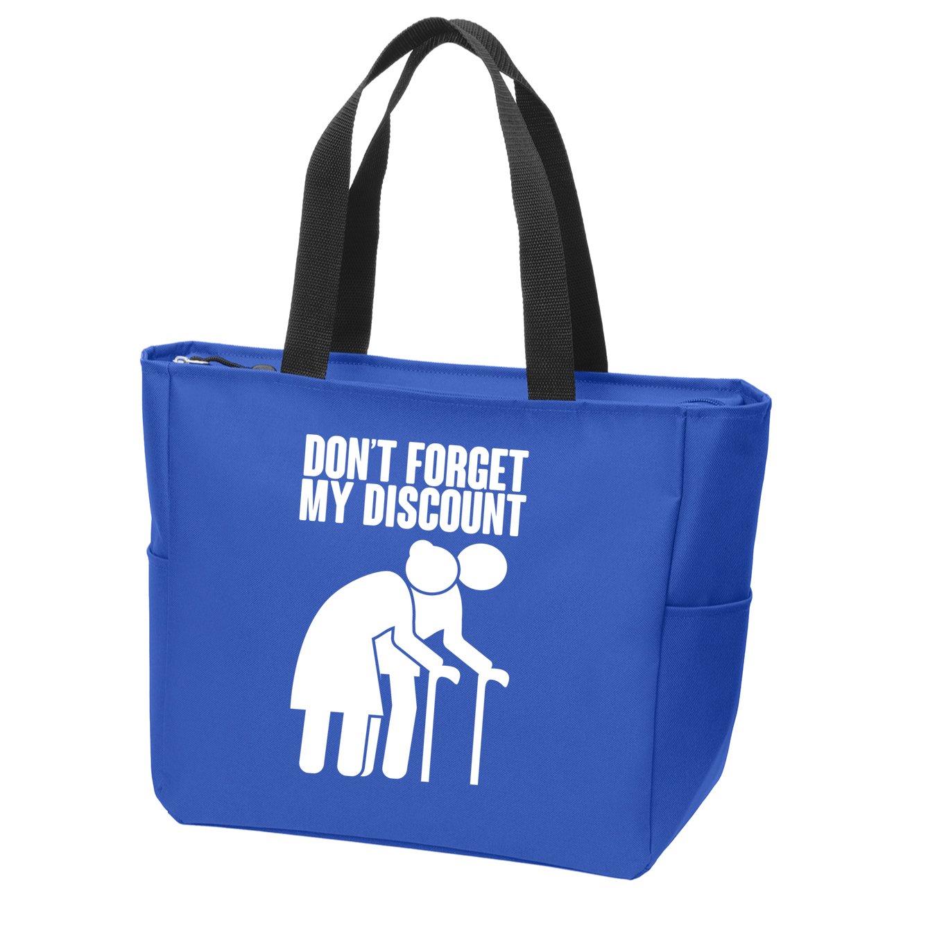 Don't Forget My Senior Citizen Discount Zip Tote Bag
