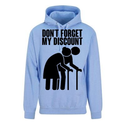 Don't Forget My Senior Citizen Discount Unisex Surf Hoodie