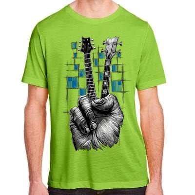 Don't Fret Peace Guitar Music Adult ChromaSoft Performance T-Shirt