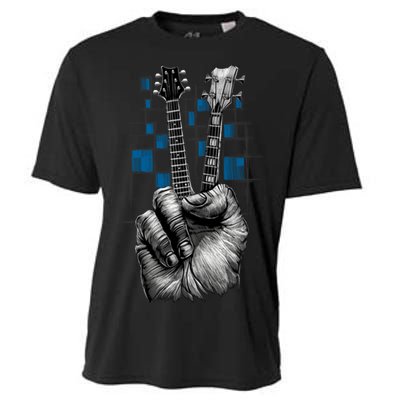 Don't Fret Peace Guitar Music Cooling Performance Crew T-Shirt