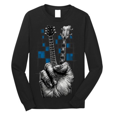 Don't Fret Peace Guitar Music Long Sleeve Shirt