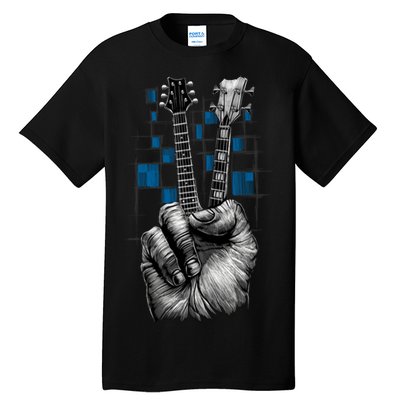 Don't Fret Peace Guitar Music Tall T-Shirt