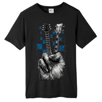 Don't Fret Peace Guitar Music Tall Fusion ChromaSoft Performance T-Shirt