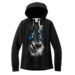 Don't Fret Peace Guitar Music Women's Fleece Hoodie