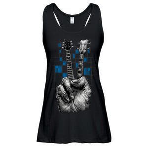 Don't Fret Peace Guitar Music Ladies Essential Flowy Tank