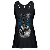 Don't Fret Peace Guitar Music Ladies Essential Flowy Tank