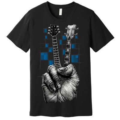 Don't Fret Peace Guitar Music Premium T-Shirt