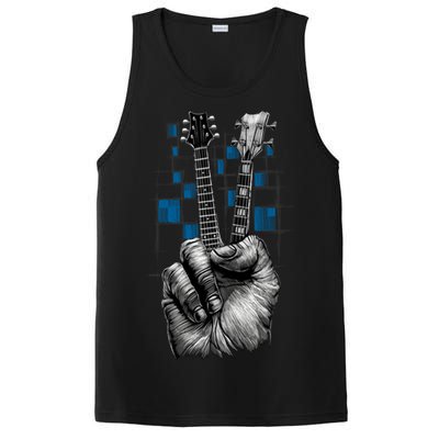 Don't Fret Peace Guitar Music PosiCharge Competitor Tank