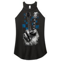 Don't Fret Peace Guitar Music Women's Perfect Tri Rocker Tank