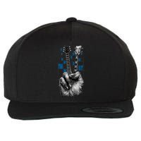 Don't Fret Peace Guitar Music Wool Snapback Cap