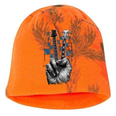 Don't Fret Peace Guitar Music Kati - Camo Knit Beanie