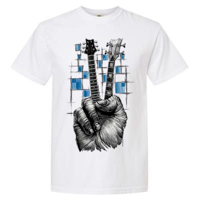 Don't Fret Peace Guitar Music Garment-Dyed Heavyweight T-Shirt