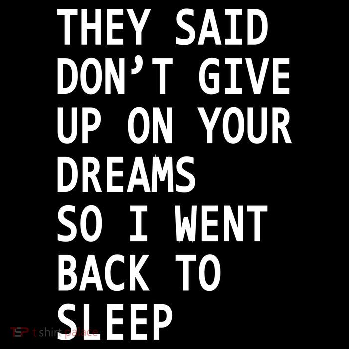 Don't Give Up On Your Dreams Back To Sleep Short Acrylic Beanie