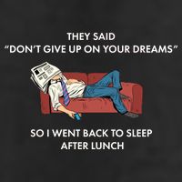 Don't Give Up On Your Dreams Funny Microfiber Hand Towel