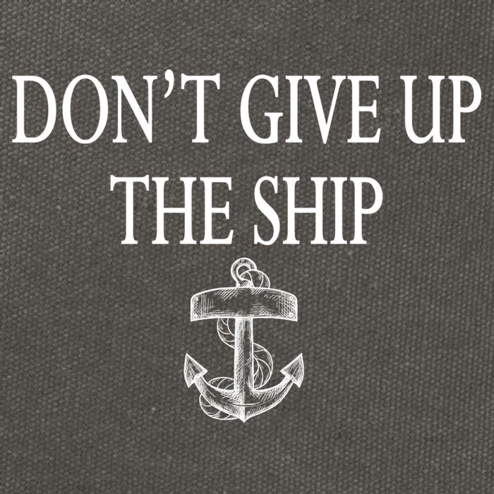 Don't Give Up The Ship Cotton Canvas Backpack