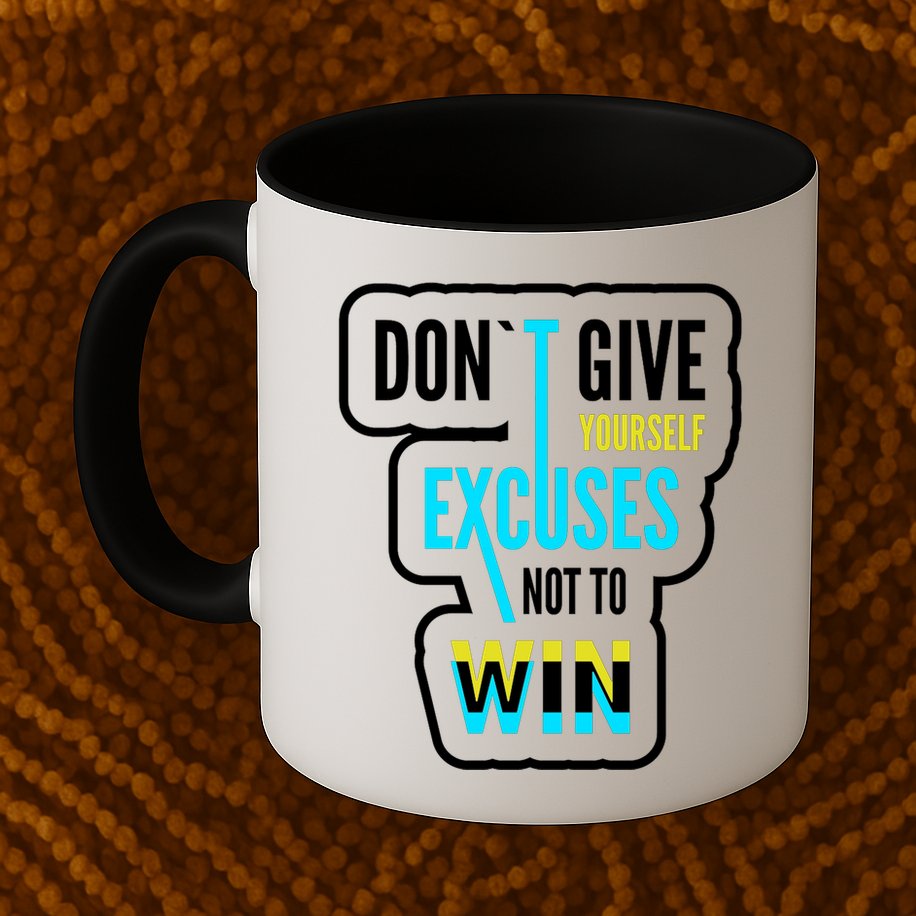 Don't Give Yourself Excuses Not To Win Mug