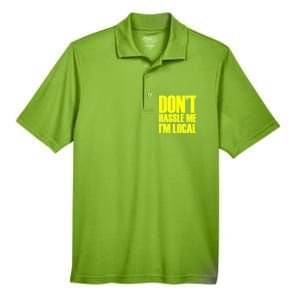 Don't Hassle Me I'm Local Funny Spring Break Beach Surfing Men's Origin Performance Pique Polo