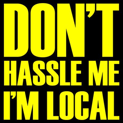 Don't Hassle Me I'm Local Funny Spring Break Beach Surfing T-Shirt