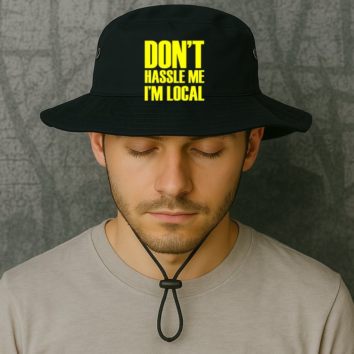 Don't Hassle Me I'm Local Funny Spring Break Beach Surfing Bucket Hat