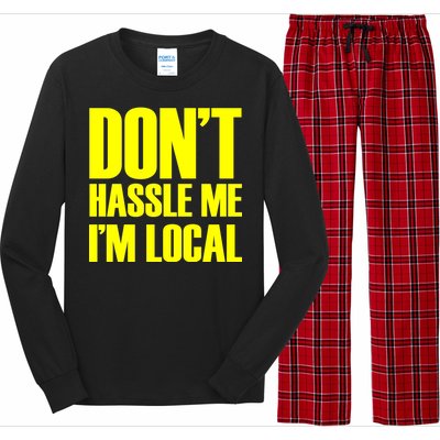 Don't Hassle Me I'm Local Funny Spring Break Beach Surfing Long Sleeve Pajama Set