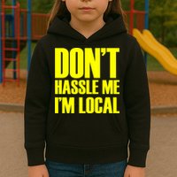 Don't Hassle Me I'm Local Funny Spring Break Beach Surfing Kids Hoodie