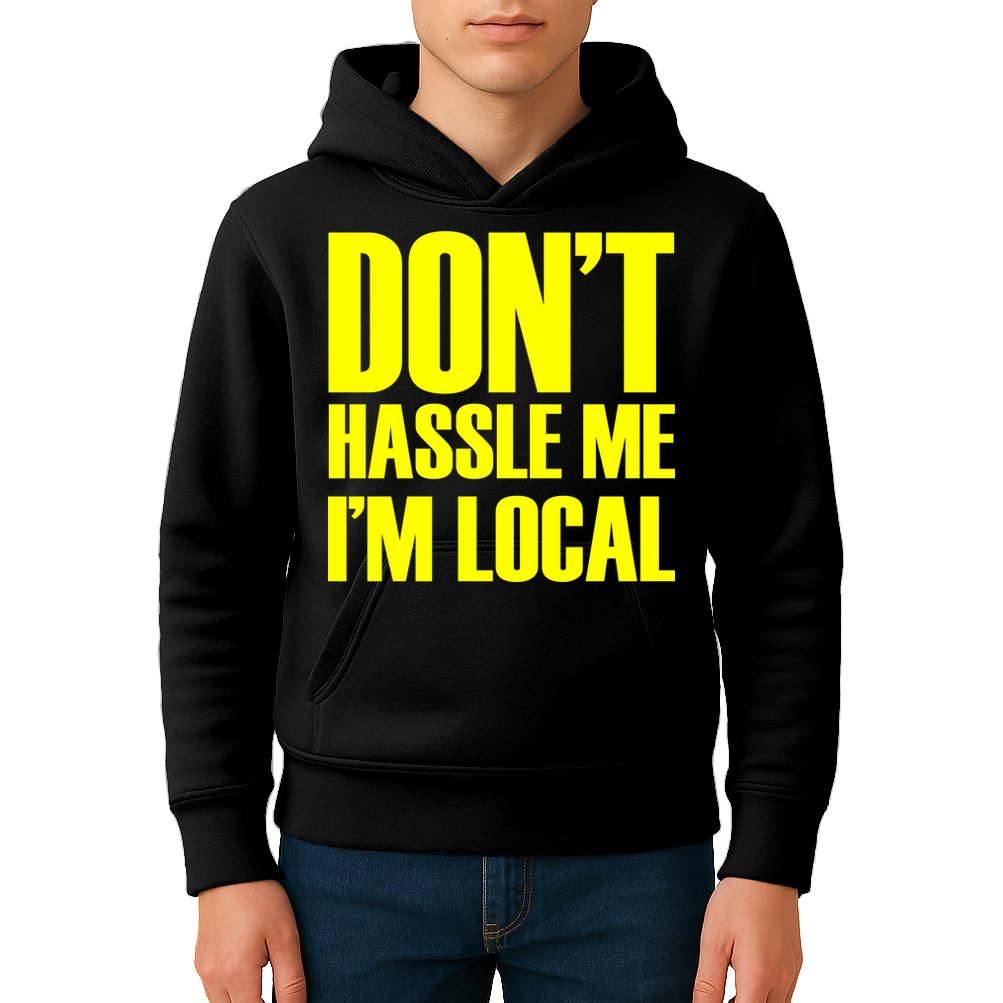 Don't Hassle Me I'm Local Funny Spring Break Beach Surfing Kids Hoodie