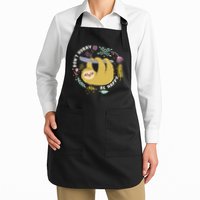 Don't Hurry Be Happy Funny Sloth Apron