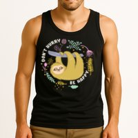 Don't Hurry Be Happy Funny Sloth Tank Top